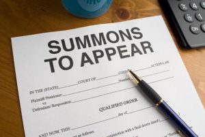 Summons to appear - Process Server Merseyside